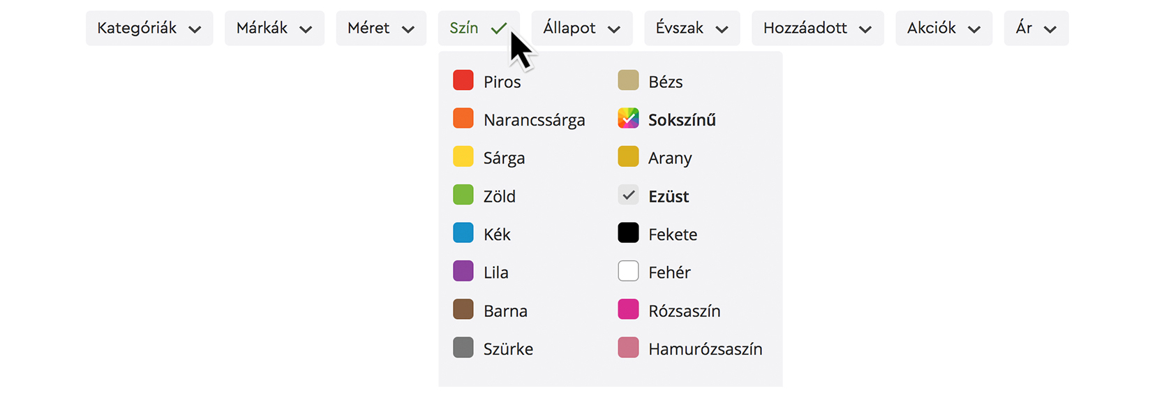 saved filter 2 step
